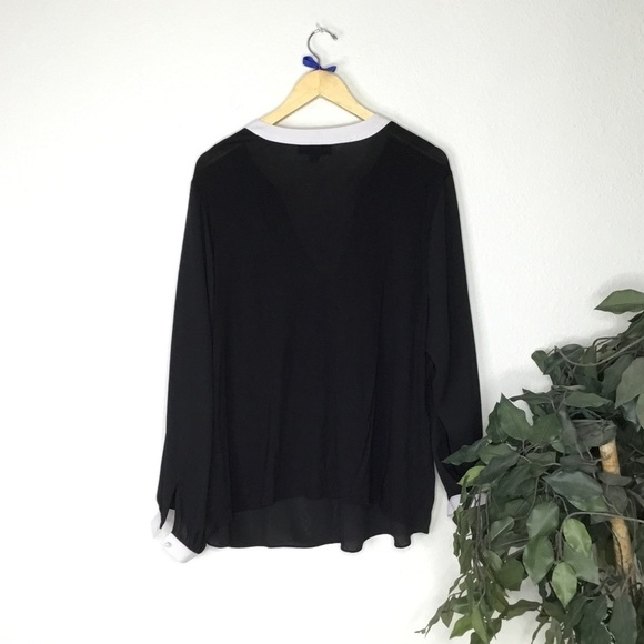 PLUS INC International Concept Two Tone Blouse - Picture 7 of 7